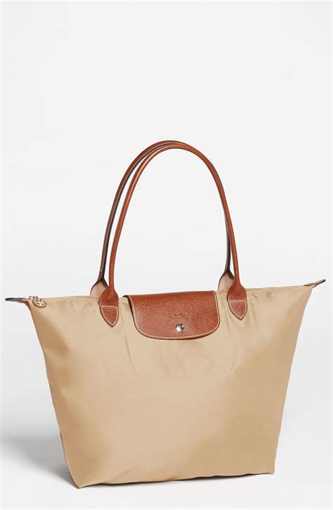 longchamp creme - Longchamp le pliage large tote.